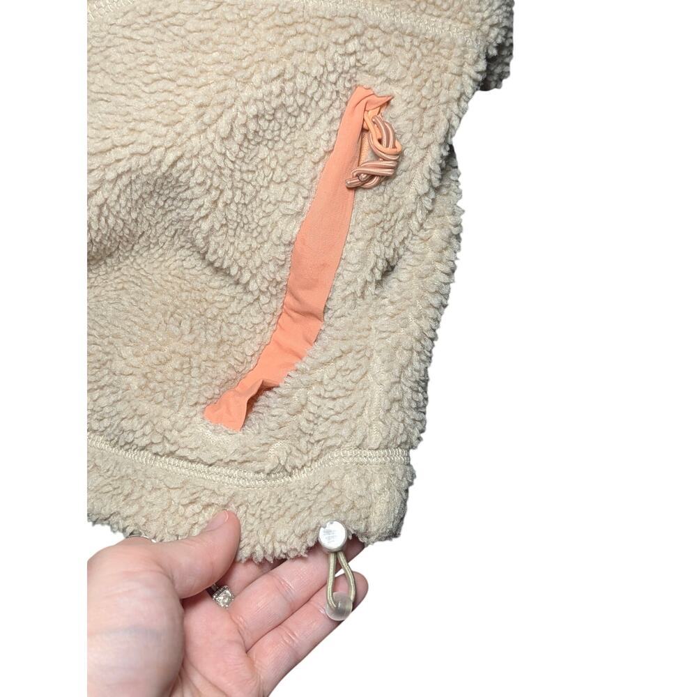 Madewell x Penfield Haight Fleece Jacket Cream Orange Trim Women's Size Medium - Picture 12 of 13